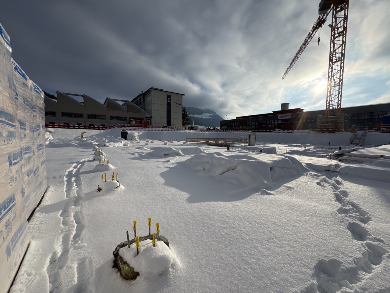 Schnee und Minustemperaturen